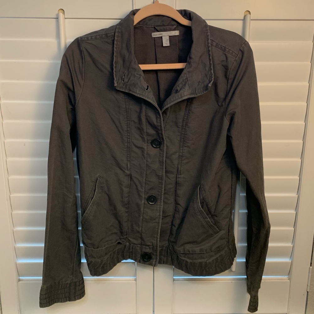 Old Navy Women's corduroy Jacket - Dark Gray